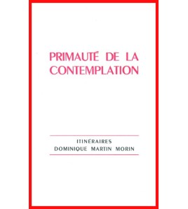 Primauté de la contemplation